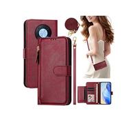 Etui pour FOXDOCK Huawei Nova Y90 éclair haut de gamme portefeuille multifonction avec fermeture magnétiquedragonne amovible et long