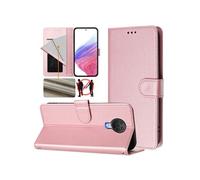 Etui pour FOXDOCK Nokia 6.3/Nokia G20/Nokia G10 RFID Blocking Premium Synthetic en cuir synthétique Case de portefeuille avec couverture de