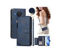 Etui pour FOXDOCK Nokia X20/X10 éclair haut de gamme portefeuille multifonction avec fermeture magnétiquedragonne amovible et long cordon,compatible