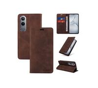 Etui pour FOXDOCK OnePlus Nord CE4 Lite RFID Blocking Flip Book Pliant Wallet Cuir avec porte-carte et couvercle de la kickstand compatible avec