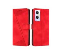 Etui pour FOXDOCK OnePlus Nord N20 5G Protection Flip Soft PU Le cuir couvercle en cuir compatible avec OnePlus Nord N20 5G-Rouge