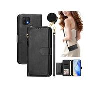 Etui pour FOXDOCK OPPO A15/A15S éclair haut de gamme portefeuille multifonction avec fermeture magnétiquedragonne amovible et long cordon,compatible