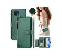 Etui pour FOXDOCK OPPO A15/A15S éclair haut de gamme portefeuille multifonction avec fermeture magnétiquedragonne amovible et long cordon,compatible