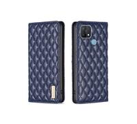 Etui pour FOXDOCK OPPO A15 PU Cuir Magnétique Couvre de folio de flip-Bleu