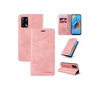 Etui pour FOXDOCK OPPO A74 4G/Reno 6 Lite RFID Blocking Flip Book Pliant Wallet Cuir avec porte-carte et couvercle de la kickstand compatible avec