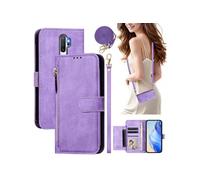 Etui pour FOXDOCK OPPO A9 2020/A5 2020 éclair haut de gamme portefeuille multifonction avec fermeture magnétiquedragonne amovible et long