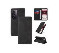 Etui pour FOXDOCK OPPO Reno 12 Pro 5G RFID Blocking Flip Book Pliant Wallet Cuir avec porte-carte et couvercle de la kickstand compatible avec OPPO