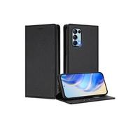 Etui pour FOXDOCK OPPO Reno 5/Find X3 Lite Ferme de fermeture magnétique Slim RFID Blocking Wallef Téléphone avec des emplacements de carte