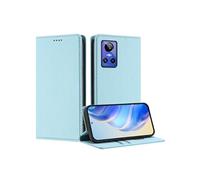 Etui pour FOXDOCK Realme GT Neo 3 Ferme de fermeture magnétique Slim RFID Blocking Wallef Téléphone avec des emplacements de carte compatibles avec