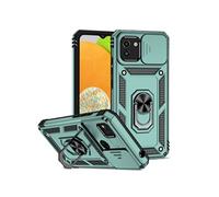 Etui pour FOXDOCK Samsung Galaxy A03 avec support de cycle rotatif, support de voiture magnétique et couvercle de caméra coulissante compatible avec