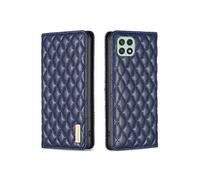 Etui pour FOXDOCK Samsung Galaxy A22 5G PU Cuir Magnétique Couvre de folio de flip-Bleu