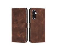 Etui pour FOXDOCK Samsung Galaxy A36 5G Protection Flip Soft PU Le cuir couvercle en cuir compatible avec Samsung Galaxy A36 5G-Brun