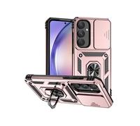 Etui pour FOXDOCK Samsung Galaxy A55 5G avec support de cycle rotatif, support de voiture magnétique et couvercle de caméra coulissante compatible