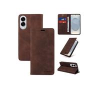 Etui pour FOXDOCK Samsung Galaxy S25 Edge RFID Blocking Flip Book Pliant Wallet Cuir avec porte-carte et couvercle de la kickstand compatible avec