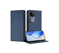 Etui pour FOXDOCK vivo V50 5G Ferme de fermeture magnétique Slim RFID Blocking Wallef Téléphone avec des emplacements de carte compatibles avec vivo