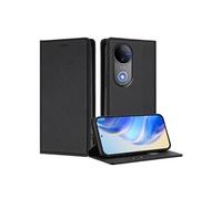 Etui pour FOXDOCK vivo V50 5G Ferme de fermeture magnétique Slim RFID Blocking Wallef Téléphone avec des emplacements de carte compatibles avec vivo