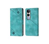 Etui Pour FOXDOCK Vivo V50 Lite 5G Portefeuille A Rabot Titulaire De La Carte Cuir Magnétique Vert