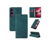 Etui pour FOXDOCK VIVO V50 Lite RFID Blocking Flip Book Pliant Wallet Cuir avec porte-carte et couvercle de la kickstand compatible avec VIVO V50