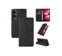 Etui pour FOXDOCK VIVO V50 Lite RFID Blocking Flip Book Pliant Wallet Cuir avec porte-carte et couvercle de la kickstand compatible avec VIVO V50