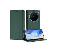 Etui pour FOXDOCK vivo X200 Ferme de fermeture magnétique Slim RFID Blocking Wallef Téléphone avec des emplacements de carte compatibles avec vivo