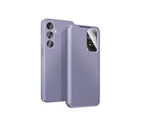 Avizar Étui pour Galaxy A37 avec Fenêtre Smart View et Porte-carte Gris lavande