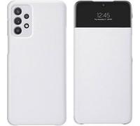 Étui pour Galaxy A52 et A52s Fenêtre Tactile S View Wallet Cover original Samsung Blanc Blanc G