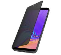 Étui pour Galaxy A9 2018 Folio Effet Miroir Clear View Fonction Support Noir