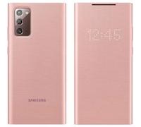 Étui pour Galaxy Note 20 Clapet Led View Cover original Samsung Rose gold Rose Champagne