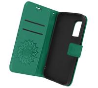 Étui Samsung Galaxy S20 FE Portefeuille Support Vidéo Motif Mandala Fleur Vert