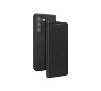 Etui pour Galaxy S22 Plus Effet Saffiano avec Fonction Stand et Porte-cartes Noir