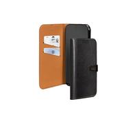 Etui pour Galaxy S23 Ultra 5G avec Fermeture Aimantée et Fonction Stand Noir / Orange