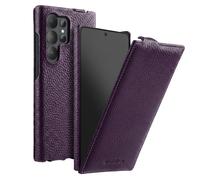 Étui pour Galaxy S26 Ultra Clapet Vertical Compatible MagSafe / Charge Qi2 Melkco Violet foncé