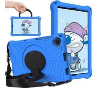 Étui pour Galaxy Tab A 2019 pour enfants de 10,1 pouces, motif toile d'araignée, mousse EVA, avec poignée de support et bandoulière, étui pour tablette Samsung Galaxy Tab A SM-T510/T515, bleu