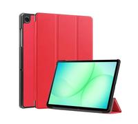 Étui pour Galaxy Tab A11 8.7 Pouces, Galaxy Tab A11 Coque Tablette, Housse de Protection à Pied Pliant avec Réveil/Sommeil Automatique, Protection Complète. (Rouge)