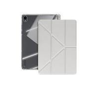 Etui pour Galaxy Tab S11 avec Fonction Support Modulable Design Origami Gris clair