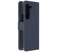 Étui porte-monnaie avec rabat magnétique pour Samsung Galaxy Z Fold5 - Bleu foncé