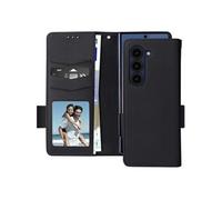 Etui pour Galaxy Z Fold 6 Portefeuille Languette Magnétique Dragonne Noir