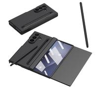 Étui pour Galaxy Z Trifold avec Emplacement pour Stylet et Support, Coque de Screen Protector Case, Housse pour Samsung Galaxy Z Trifold avec Protection des charnières-Noir