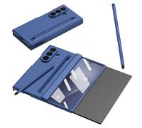Étui pour Galaxy Z Trifold avec Emplacement pour Stylet et Support, Coque de Screen Protector Case, Housse pour Samsung Galaxy Z Trifold avec Protection des charnières-Bleu