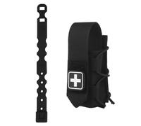 Étui pour Garrot, Pochette Médicale Tactique, Étui Pour Équipement de Survie, Pochette Micro-Compacte med Molle(Black)