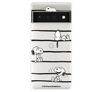 Étui pour Google Pixel 7 Pro Officiel de Peanuts Snoopy Rayures pour protéger votre téléphone portable Coque en silicone souple avec licence officielle Snoopy