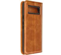 Étui pour Google Pixel 8 Clapet Portefeuille Motif Damier Collection Geo Marron