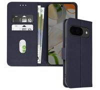 Etui pour Google Pixel 9 et 9 Pro Clapet Portefeuille et Support Vidéo Bleu nuit