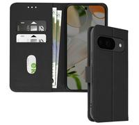 Avizar Étui pour Google Pixel 9 et 9 Pro – Portefeuille à clapet avec support vidéo noir