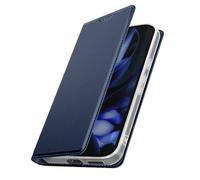 Étui pour Google Pixel 9a Effet Satiné Porte-Carte Support Vidéo Bleu nuit