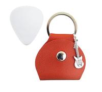 Étui pour guitare Pletri - Étui pour guitare Plettri Pro, porte-clés avec étui Plestri Porta - Simple et élégant - Pour concerts, spectacles théâtraux, maison, marron, Voir description, Voir