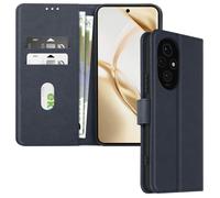 Avizar Étui pour Honor 200 Clapet Portefeuille et Support Vidéo Bleu nuit