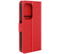 Étui pour Honor 200 Lite Clapet Portefeuille et Support Vidéo Rouge