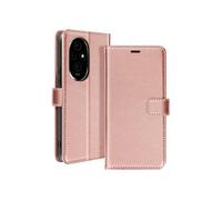 Mayaxess Étui pour Honor 200 Portefeuille avec Dragonne Rose champagne