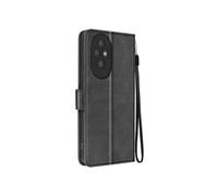 Étui pour Honor 200 Pro Dragonne Clapet Support Portefeuille Noir